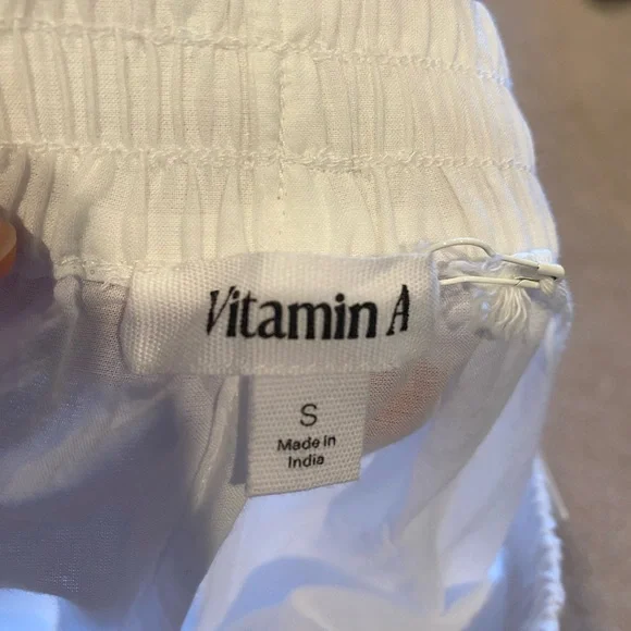 Flora Pant - White Beachside Broderie Pants & Jumpsuits